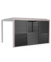 Aluminum Louver Grille for Pergolas (1/3 Coverage, 13FT)