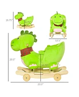 Streamdale Furniture Interactive Plush Dinosaur Rocking & Riding Toy