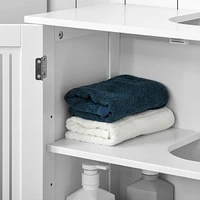 Streamdale Furniture Bathroom Under Sink Cabinet with Adjustable Shelves in White