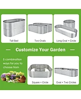 Sugift Raised Garden Bed with Open Base for Growing Vegetables