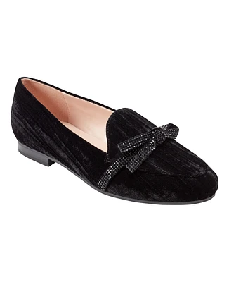 Bandolino Women's Jayme Embellished Bow Detail Loafers