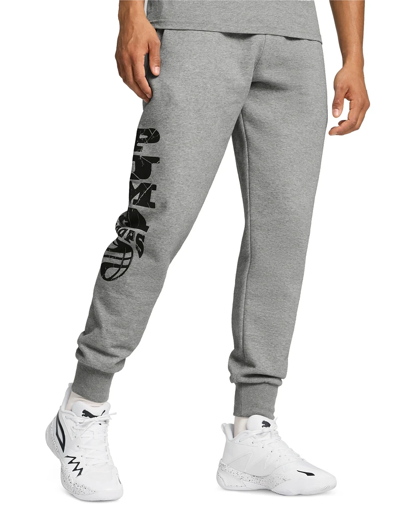 Puma Men's Posterize 2.0 Logo Graphic Fleece Sweatpants