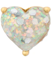 Kate Spade New York Gold-Tone Stone Heart Stud Earrings