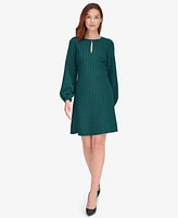 Tommy Hilfiger Women's Embossed Houndstooth Knit Dress