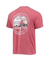 Image One Men's Crimson Alabama Tide Circle Campus Scene T-Shirt