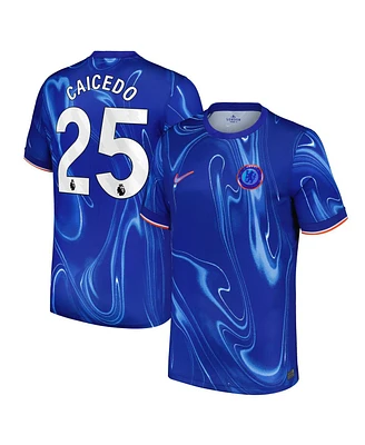 Nike Men's Moises Caicedo Blue Chelsea 2024/25 Home Replica Player Jersey