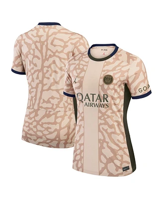 Jordan Women's Tan Paris Saint-Germain 2023/24 Fourth Stadium Replica Jersey