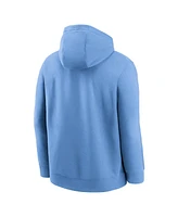 Nike Men's Light Blue Kansas City Royals Cooperstown Collection Splitter Club Fleece Pullover Hoodie