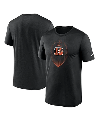 Nike Men's Black Cincinnati Bengals Big Tall Blitz Legend Icon T-Shirt