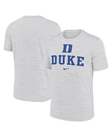 Nike Men's White Duke Blue Devils Primetime Velocity T-Shirt