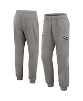 Nike Men's Heather Gray Georgia Bulldogs Primetime Club Fleece Jogger Pants