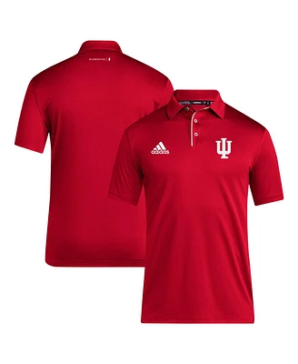 Adidas Men's Crimson Indiana Hoosiers 2024 Coaches Aeroready Polo