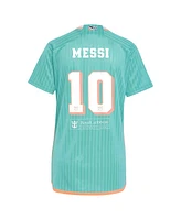 Adidas Women's Lionel Messi Aqua Inter Miami Cf 2024 Archive Replica Player Jersey