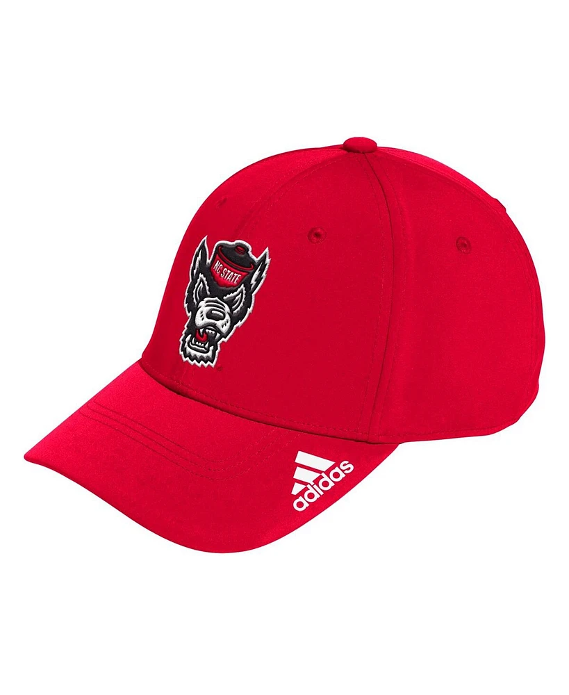 Adidas Men's Red Nc State Wolfpack Locker Room Logo Flex Hat