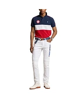 Polo Ralph Lauren Men's and Women's Navy/Red Team Usa Paris 2024 Summer Paralympics Village wear Color-Block Clarus Polo