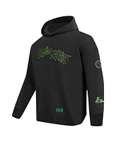 Freeze Max Men's Black Rick And Morty '90s Rave Rickvival Pullover Hoodie