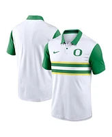 Nike Men's White Oregon Ducks Primetime Campus Vapor Performance Polo