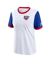 Nike Women's White/Royal Buffalo Bills Rewind Ringer T-Shirt