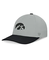 Top of the World Men's Gray/Black Iowa Hawkeyes Mick Flex Hat