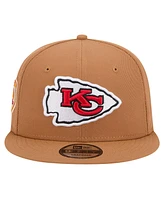 New Era Men's Tan Kansas City Chiefs Color Pack 9FIFTY Snapback Hat with Side Patch