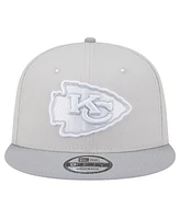 New Era Men's Stone/Gray Kansas City Chiefs Two-Tone Color Pack 9FIFTY Snapback Hat