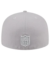 New Era Men's Gray Atlanta Falcons Color Pack 59FIFTY Fitted Hat