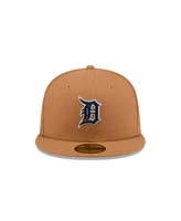 New Era Men's Brown Detroit Tigers Color Pack 59FIFTY Fitted Hat