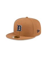 New Era Men's Brown Detroit Tigers Color Pack 59FIFTY Fitted Hat