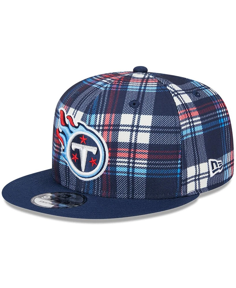 New Era Men's Navy Tennessee Titans 2024 Sideline Statement 9FIFTY Snapback Hat