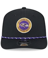 New Era Men's Black Baltimore Ravens 2024 Sideline 9SEVENTY Stretch-Snap Hat