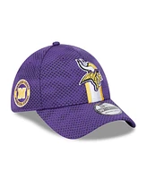 New Era Men's Purple Minnesota Vikings 2024 Sideline 39THIRTY Flex Hat