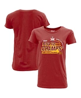 Blue 84 Women's Cardinal Iowa State Cyclones 2024 Big 12 Men's Basketball Conference Tournament Champions Locker Room T-Shirt