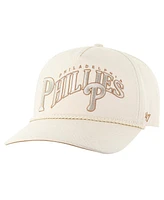 '47 Brand Men's Cream Philadelphia Phillies Neutral Wave Rope Hitch Adjustable Hat