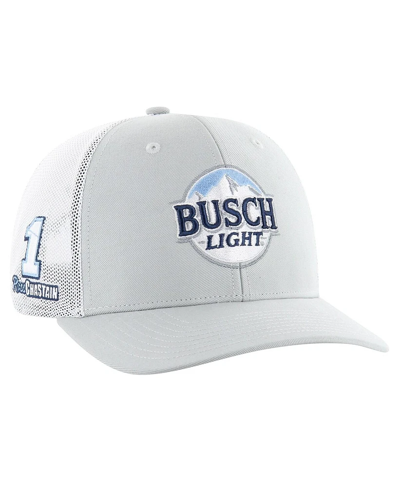 '47 Brand Men's Gray Ross Chastain Busch Light Four Hit Trucker Adjustable Hat