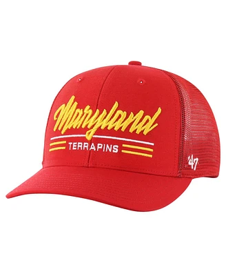 '47 Brand Men's Red Maryland Terrapins Garner Trucker Adjustable Hat