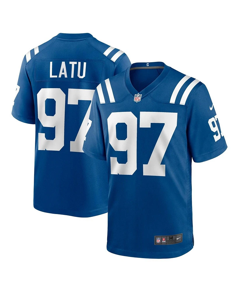 Nike Men's Laiatu Latu Royal Indianapolis Colts 2024 Nfl Draft First Round Pick Player Game Jersey