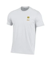 Under Armour Men's White Notre Dame Fighting Irish 2024 Shamrock Series Logo Performance T-Shirt