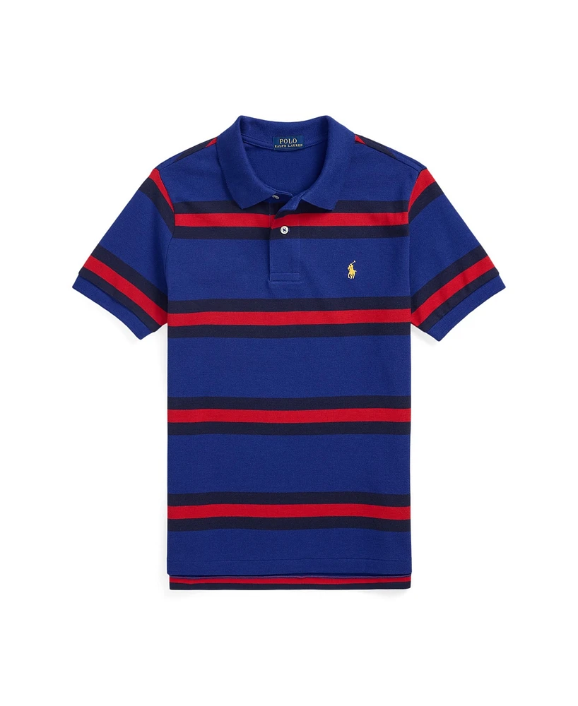 Polo Ralph Lauren Big Boys Striped Cotton Mesh Shirt