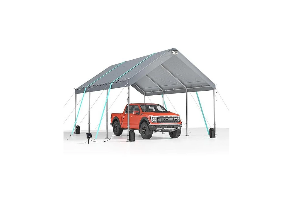 Streamdale Furniture 10' x 20' Extra Large Heavy Duty Carport Canopy