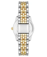 Anne Klein Women's Quartz Casual Coin Edge Two-Tone Alloy Metal Watch, 26mm