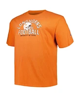 Champion Men's Texas Orange Longhorns Big Tall Football Helmet T-Shirt