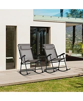 Rocking Chair Set for Patio and Yard