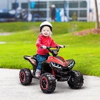 Streamdale Furniture Kids Electric Quad Atv: Music, Wear-Resistant Wheels