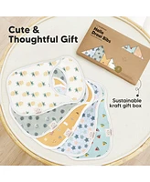 KeaBabies Baby Girls 8-Pack Bibs for Boys, Girls