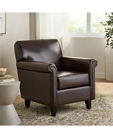 Simplie Fun Classic Brown Club Chair: Timeless Elegance And Comfort