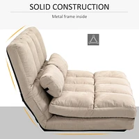 Streamdale Furniture Convertible Sofa Bed with 2 Pillows and Adjustable Backrest