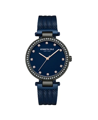 Kenneth Cole New York Women's Classic Blue Stainless Steel 34mm