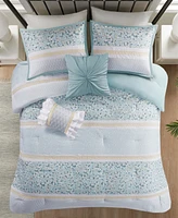 Madison Park Caralie Seersucker 5-Pc. Comforter Set