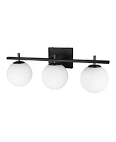 Dainolite 4.75" Metal, Glass Vivaldi 3 Light Vanity Light