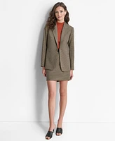 Dkny Petite Notched-Collar One-Button Blazer